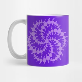 Purple Fractal Spiral Mug